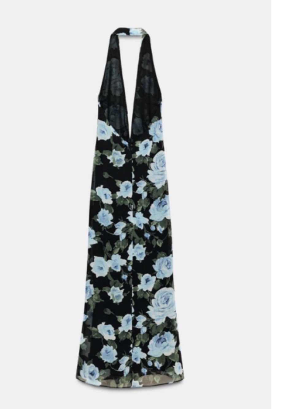 LONG FLORAL PRINT DRESS WITH KNOT DETAIL, Zara women - Picture 4 of 4